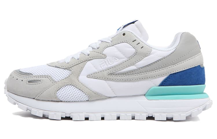 FILA Zagato Cushioning Anti-Slip Wear-Resistant Breathability Low-Top Casual Shoes Unisex White Gray Korean Style 2