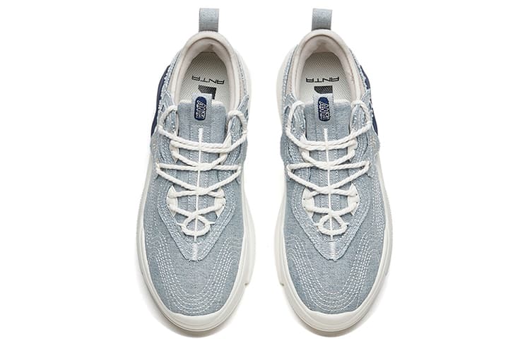 ANTA AT91 Skateboard Shoes Men Low-Top Light Sky Blue/Iron Gray 6