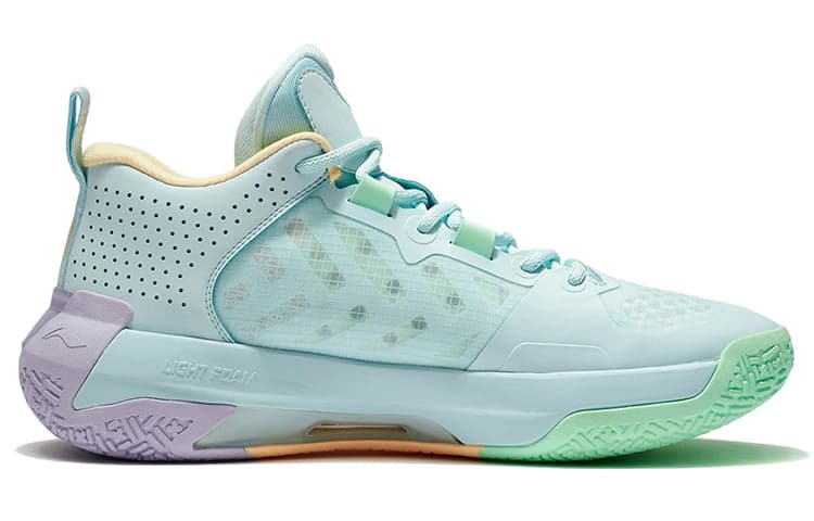 LiNing Liren 2 Low Seashore Cushioning Anti-Slip And Wear-Resistant Low-Top Basketball Shoes Men's Neon Pink Green 4