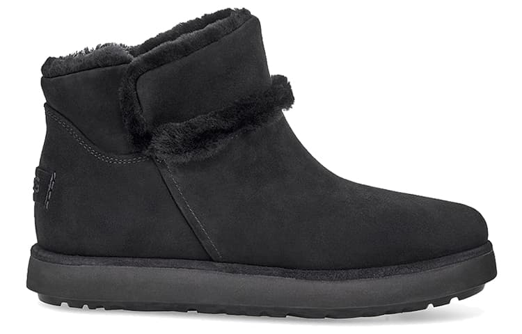 UGG Classic Mini Spill Seam Blvd Snow Boots Black Women's 4