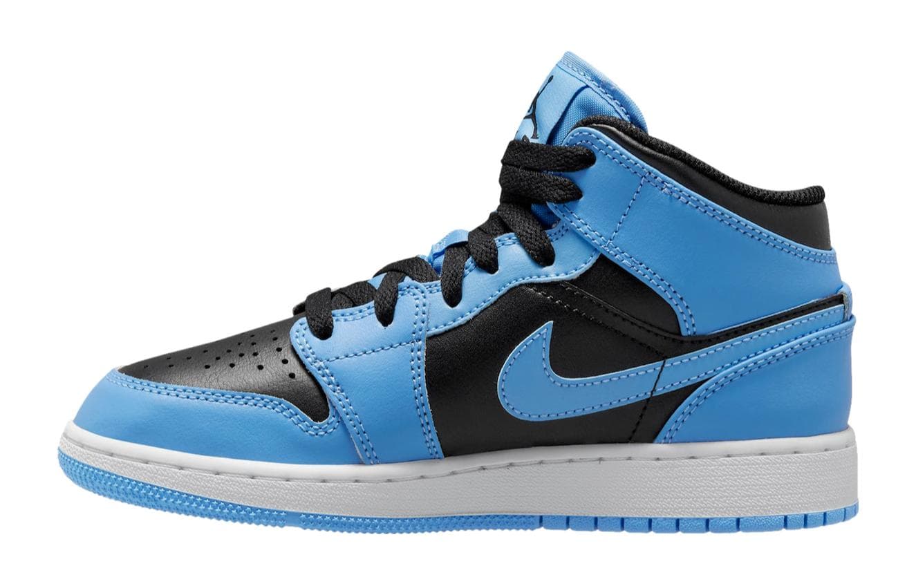 Jordan 1 Mid University Blue Black GS 2