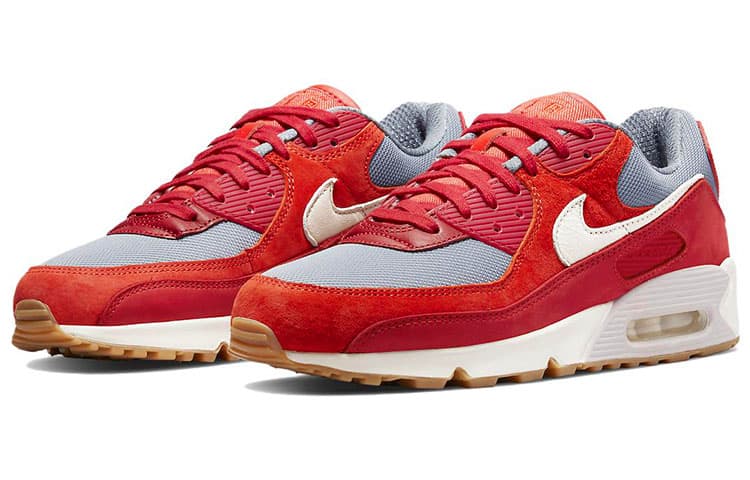 Nike Air Max 90 Premium Gym Red Smoke Grey Gum 5