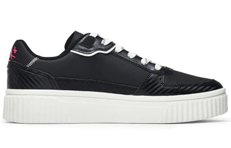 Anta Life Collection Wear-Resistant Slip-Resistant Low-Top Skateboard Shoes Men's Black Blue 3