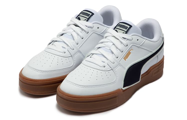 PUMA Ca Pro Low Tops Casual Skateboarding Shoes Unisex White Black 6