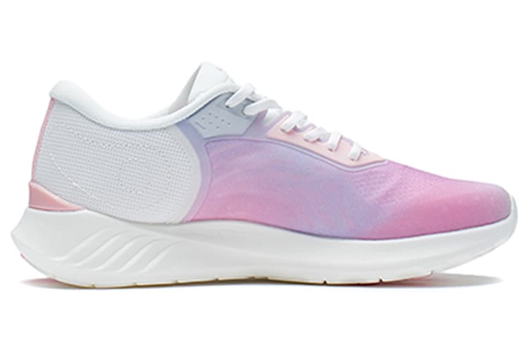 LINING Elegance Series Casual Shoes Women's Low-Top Mist White/Rose Pink/Blue 3