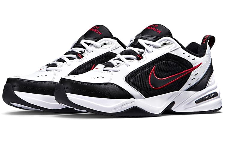 Nike Air Monarch Iv 4E Wide White Red 4