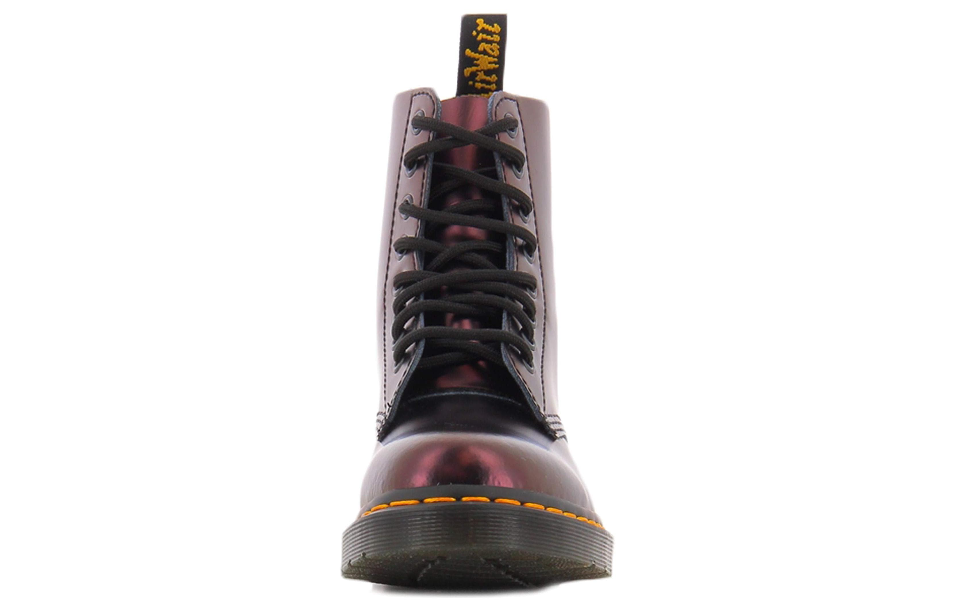 Dr.Martens 1460 Pascal Chroma Metallic Leather Boots 'Cherry Red' 6