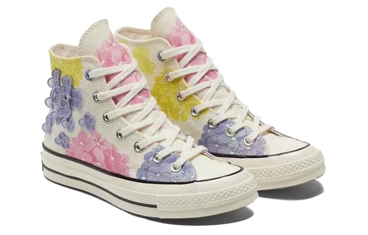 Converse Chuck Taylor All Star 70 Hi Floral Beige Women's 5