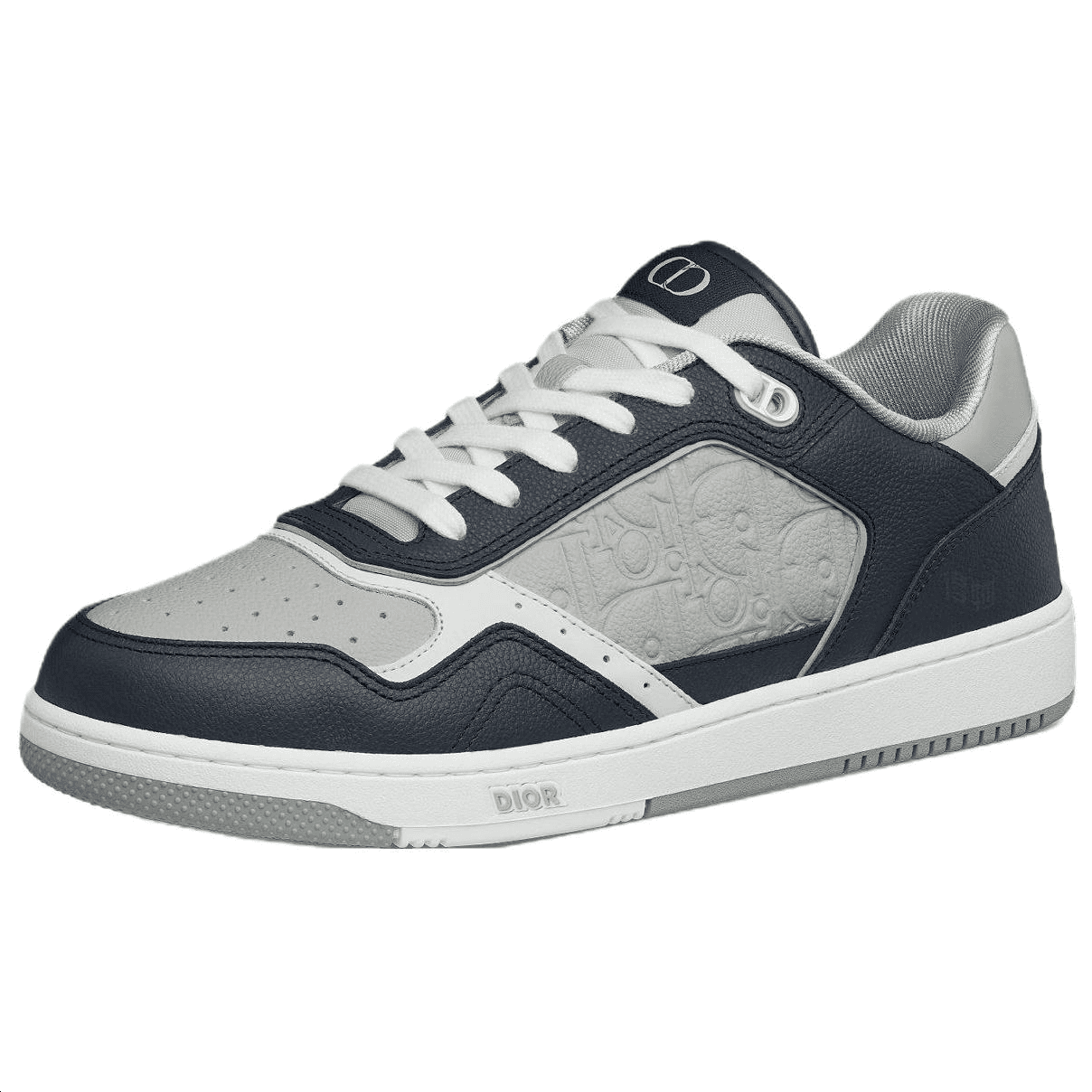 DIOR B27 Uptown Calfskin Leather Low-Top Sneakers Men's Navy Blue 4