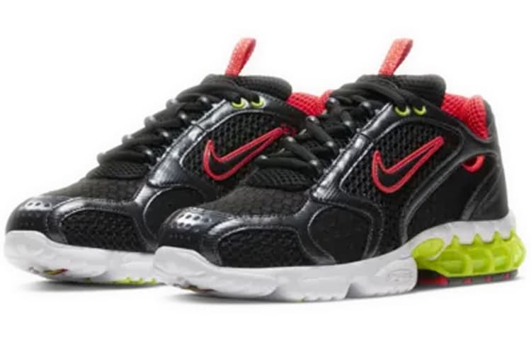 Nike Air Zoom Spiridon Cage 2 Metallic Hematite Track Red Volt Women's 6