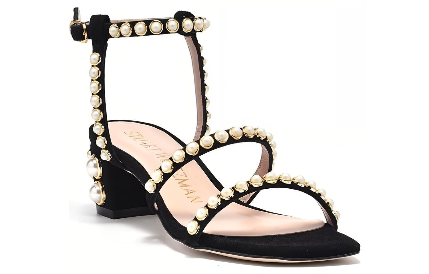Stuart Weitzman/SW One-Strap Sandals 5cm Women's Black 6