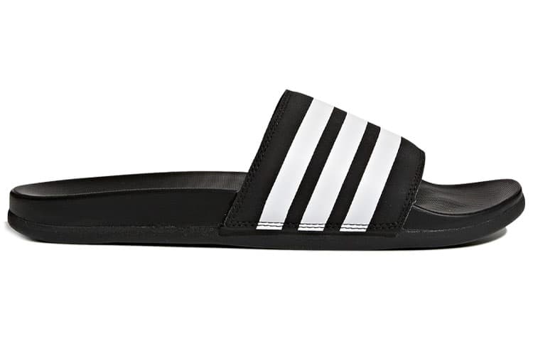 Adilette Adidas Cloudfoam Plus 'Black White' 6
