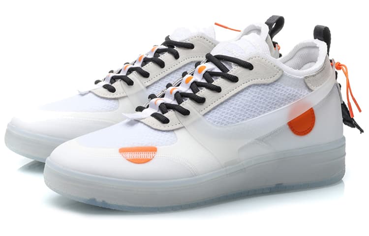 LINING CF Skateboard Shoes Men Low-Top White 5