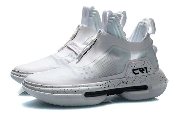 LiNing Tianxun No.1 Cushioned Slip-Resistant Breathable Mid-Top Sports Casual Shoes White Black 6