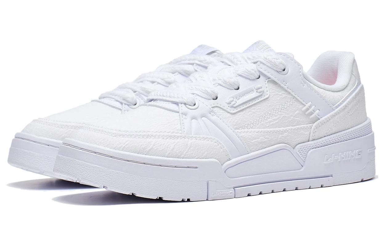 LiNing Journey 1.5 Anti-Slip Wear-Resistant Low-Top Skateboard Shoes Women's White 5