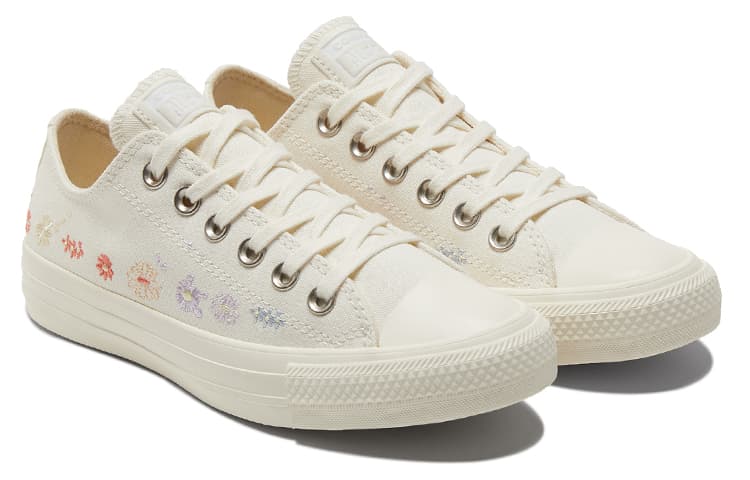 Chuck Taylor All Star Women's Converse Low 'Embroidered Floral Egret' Women's 6
