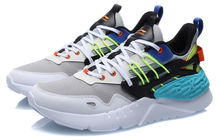 LINING EXD Casual Shoes Men Low-Top Brick Gray/Blue/Orange/Yellow 6