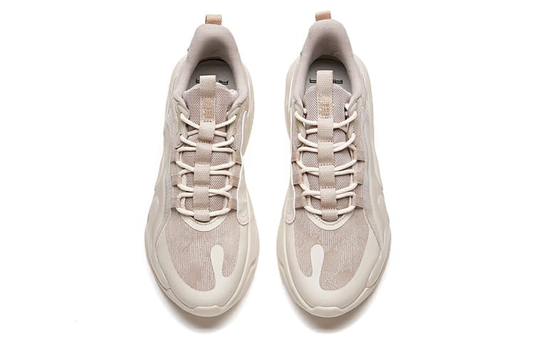 Anta Life Collection Chao Bai 2.0 Anti-Slip Wear-Resistant Low-Top Casual Shoes Men's Muddy Sandy Gray 6