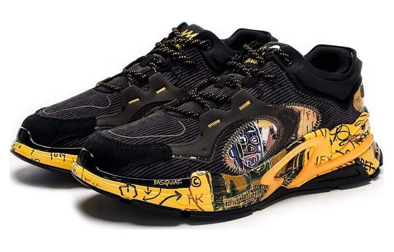 ANTA Millennium 3.0 Casual Shoes Men Low-Top Black Yellow 6