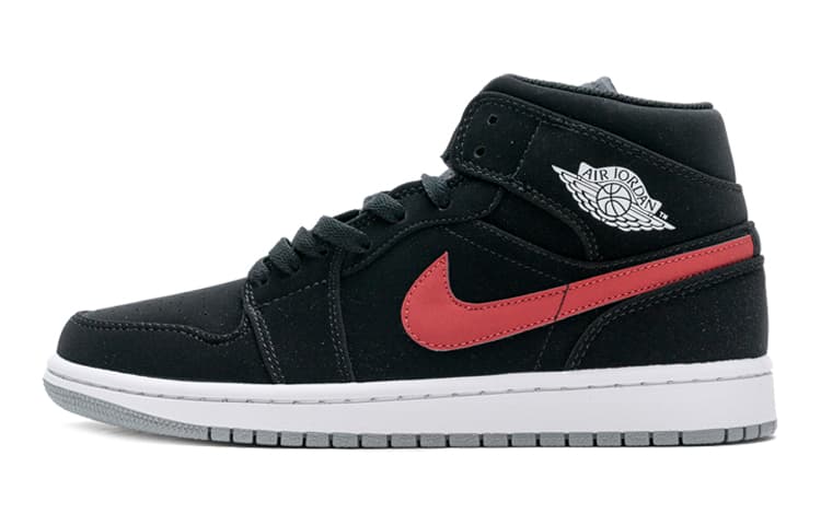 Jordan 1 Retro Mid GS Black University Red