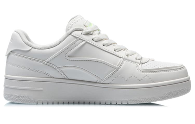 LiNing Anti-Slip Wear-Resistant Low-Top Skateboard Shoes Women's White 4