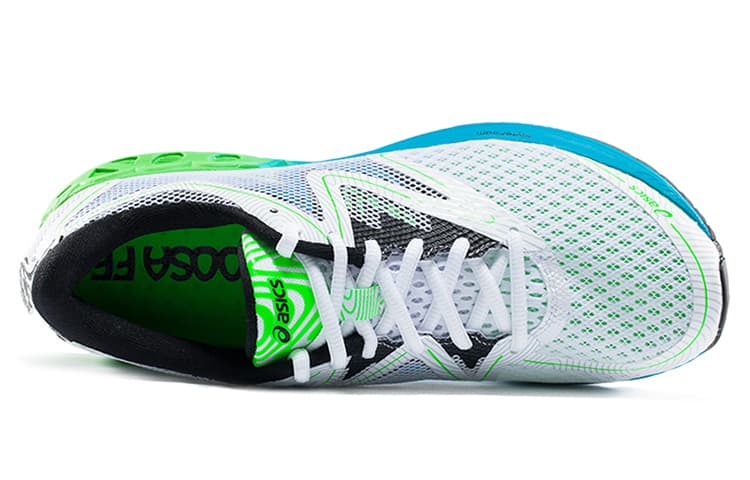 Asics Noosa FF Low-Top Running Shoes Men's White Green 6