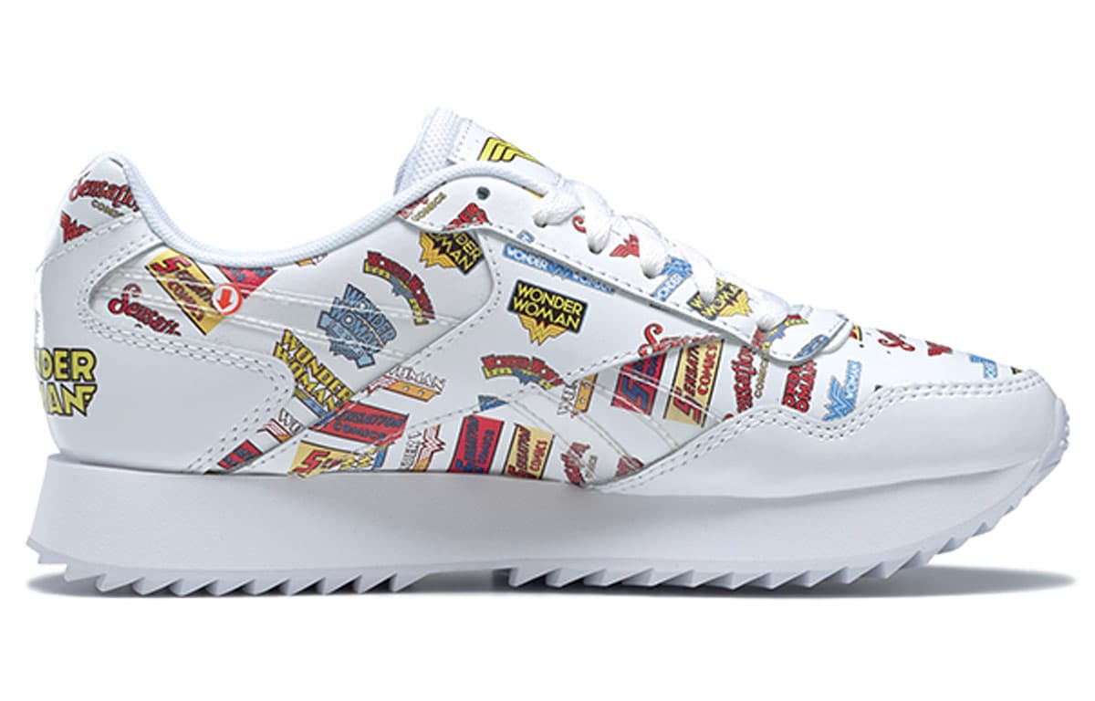 Reebok Royal Glide Casual Shoes Women's Low-Top White/Blue/Red/Yellow 4