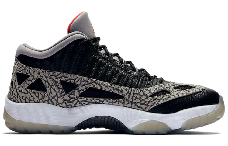JORDAN 11 Retro Low Ie Black Cement 4