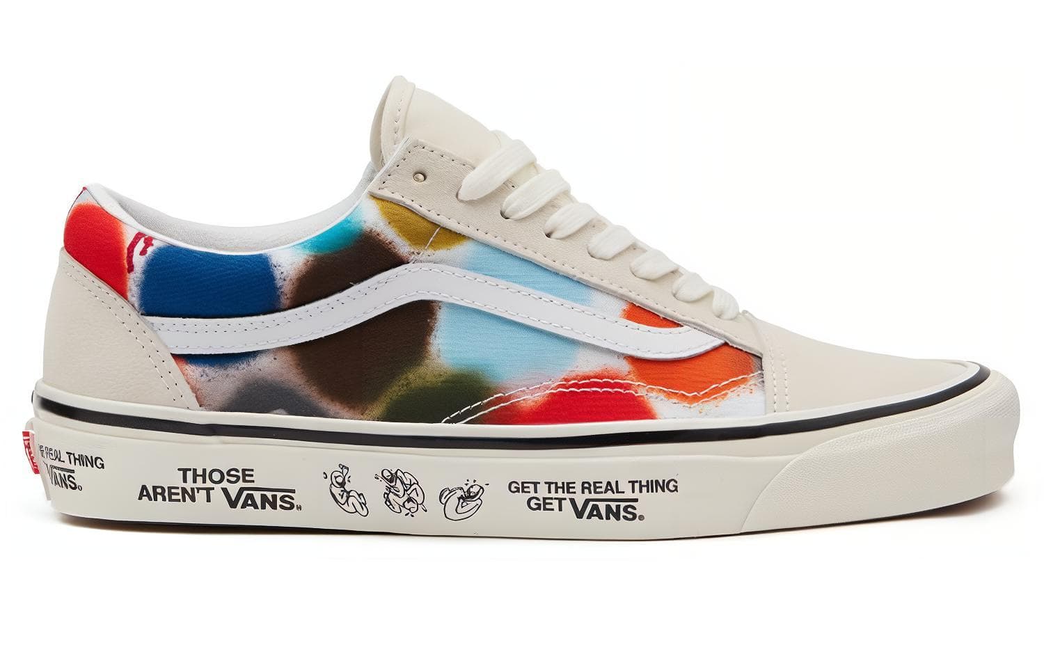 Vans Old Skool Sneakers White/Red/Blue 3