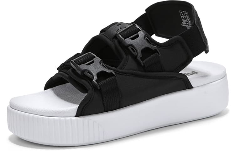 PUMA Platform Slide Ylm 19 'Black White' Women's 5