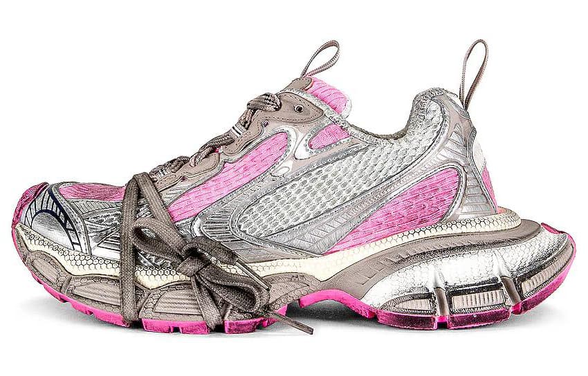 Balenciaga 3XL Sneakers 'White Grey And Pink Mesh And Polyurethane' Women's 2