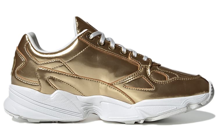 Adidas Originals Falcon Gold Metallic Crystal White Women's 4