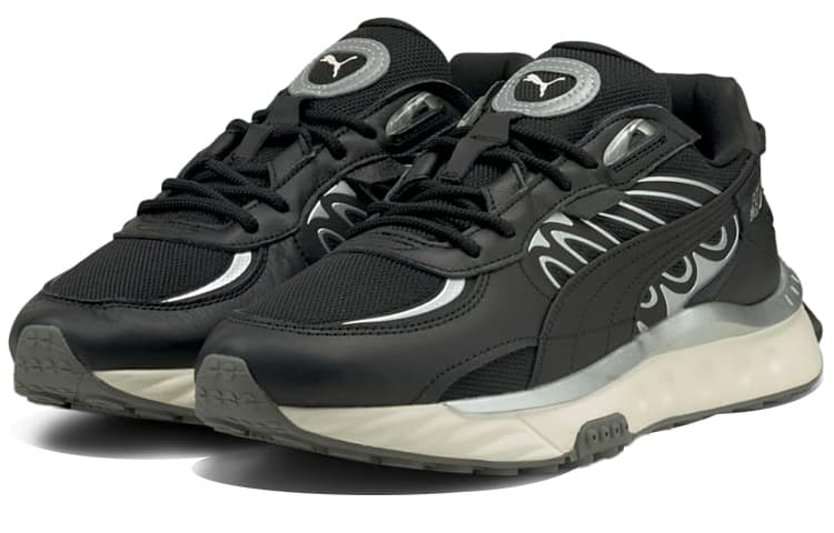 PUMA Wild Rider Techno 'Black Silver' 6