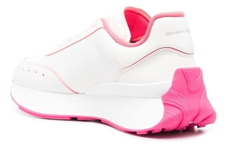 Alexander McQueen Sprint Runner 'White Bright Pink' Women's 5