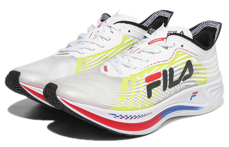FILA Professional Cushioning Wear-Resistant Lightweight Resilient Low-Top Unisex Grey-Yellow-Black Korean Style 4
