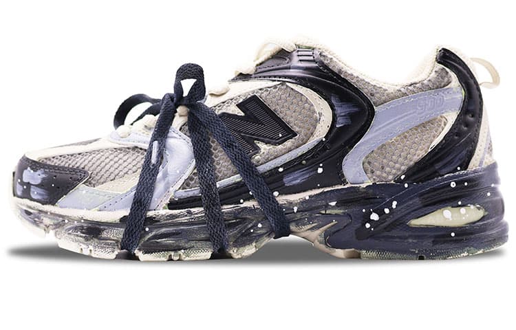 New Balance NB 530 Anti-Slip Wear-Resistant Low-Top Running Shoes Unisex Black Gray