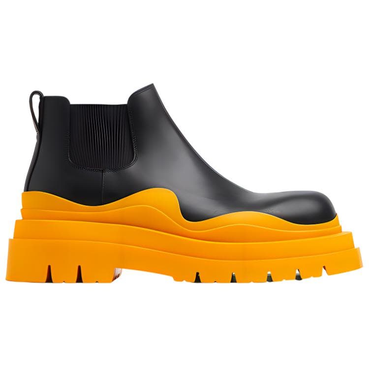 Bottega Veneta Ankle-Length Chelsea Boots Men's Orange 4