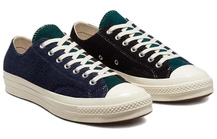 Converse Chuck Taylor All Star 70 Ox Renew Upcycled Fleece Black Blue Green 6