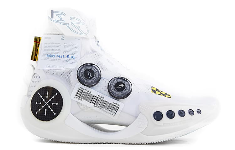 LINING WOW 9 Basketball Shoes Women's High-Top White 3