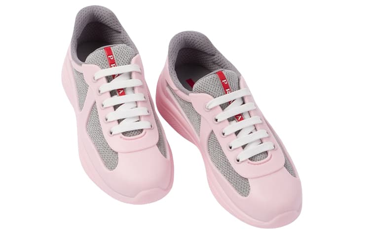 PRADA America's Cup Cushioning Low-Top Sports Casual Shoes Women's Pink 6