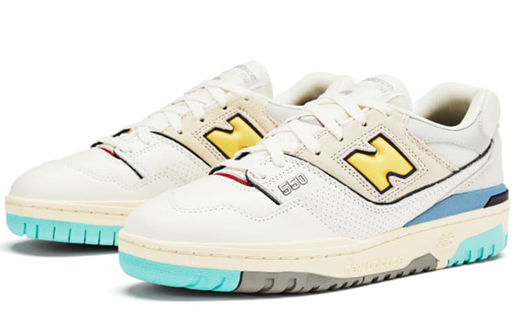 New Balance 550 Sea Salt Yellow 3