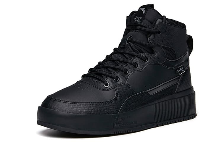 ANTA Life Collection Skateboard Shoes Men Mid-Top Black 4