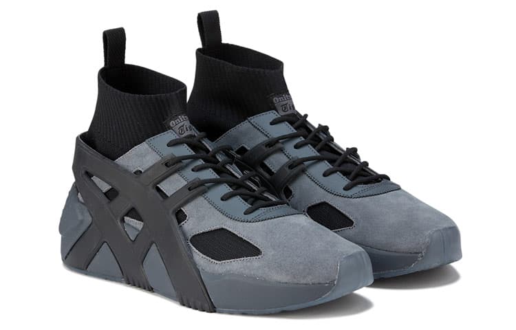 Onitsuka Tiger Big Logo Trainer 2.0 Sock 'Metropolis Black' 5