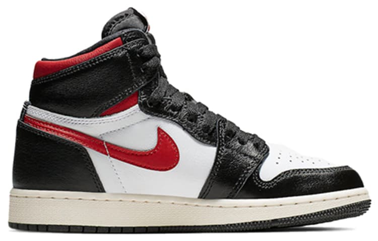 Jordan 1 Retro High Black Gym Red GS 3