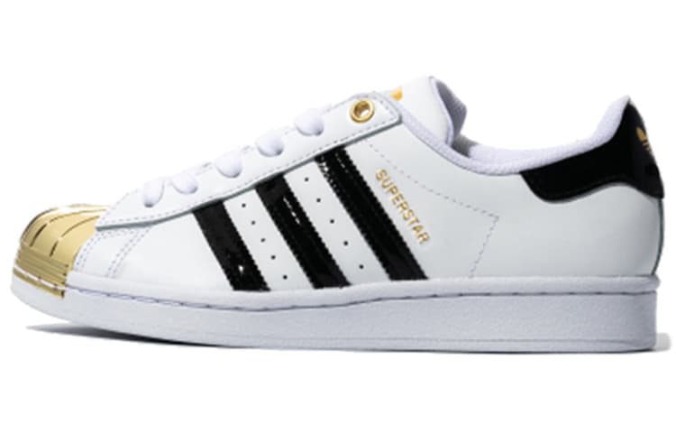 adidas originals Superstar White Gold Metallic Women's 2