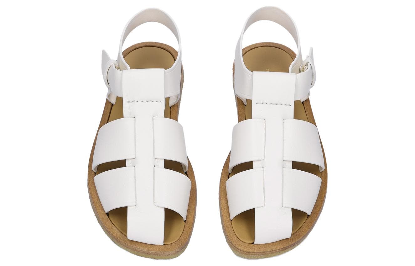 THE ROW Caged Design Leather Sandals 5