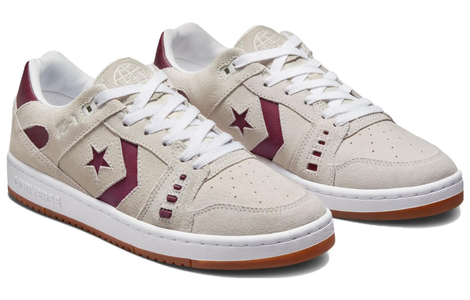 Converse Cons AS 1 Pro Egret Dark Burgudy Gum 6