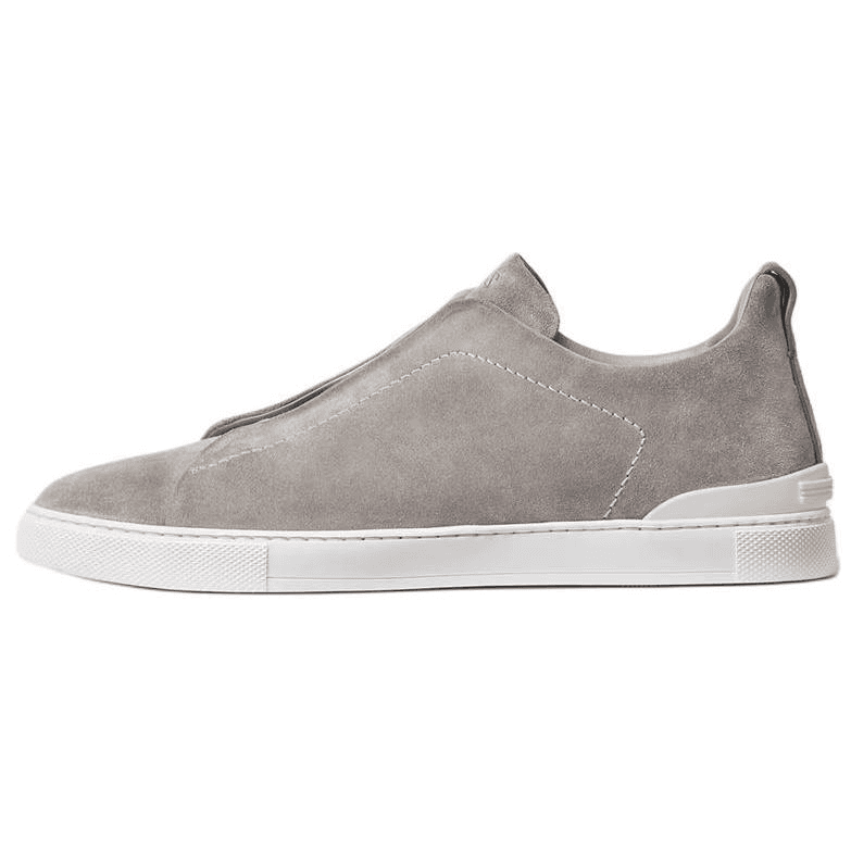 Zegna Triple Stitch Suede Sneakers