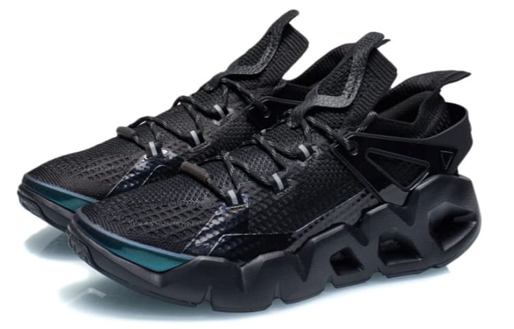LiNing Essence 2.3 Delta Cushioning Breathable Low-Top Vintage Basketball Shoes Women's Black 5