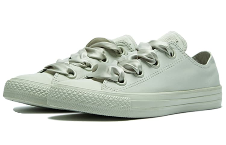 Converse Ctas Big Eyelets All Star Green Silk Bow Women's 5